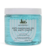 KeraCare Gelessence Anti-Shedding Gel, 455g clear jar with blue gel and white label.