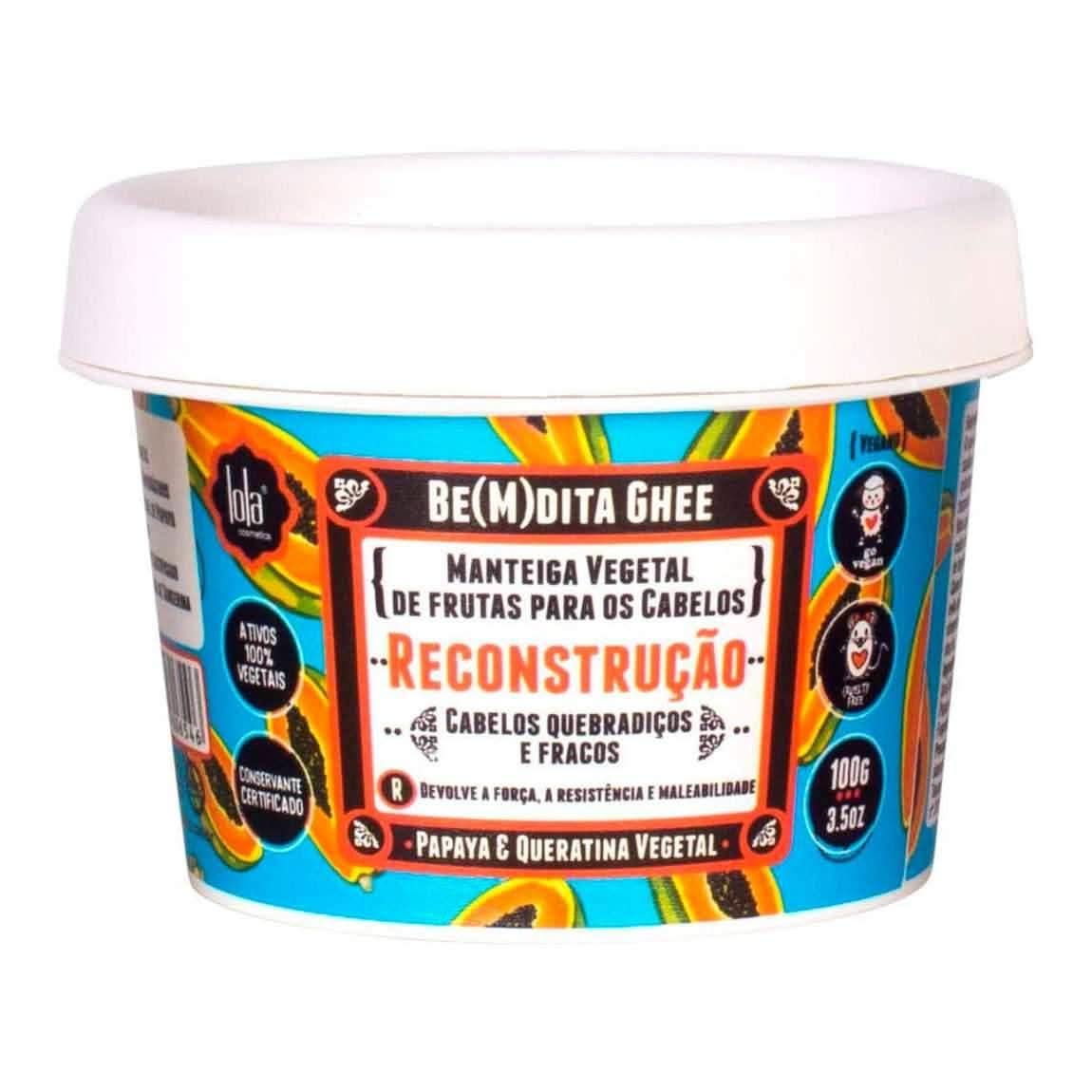 Lola Cosmetics Be(M)dita Ghee Reconstruction Mask Papaya & Vegetable Keratin 100g