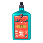Lola Cosmetics Creoula Leave-In Cream 500g in a teal bottle with a red label and black pump.