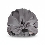 Only Curls Satin Lined Hair Turban Slate Gray - Aladin Beauty