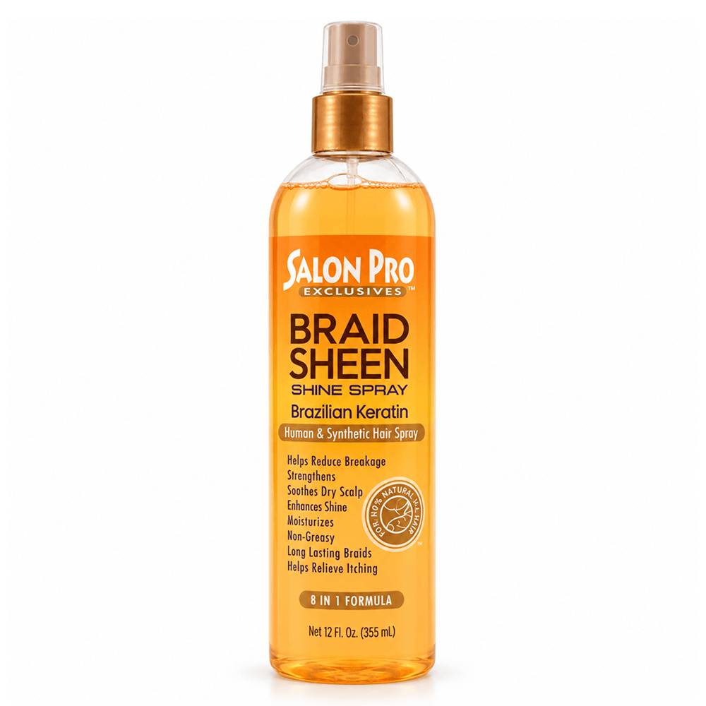 Salon Pro Braid Sheen Spray - Brazil Keratin 12oz