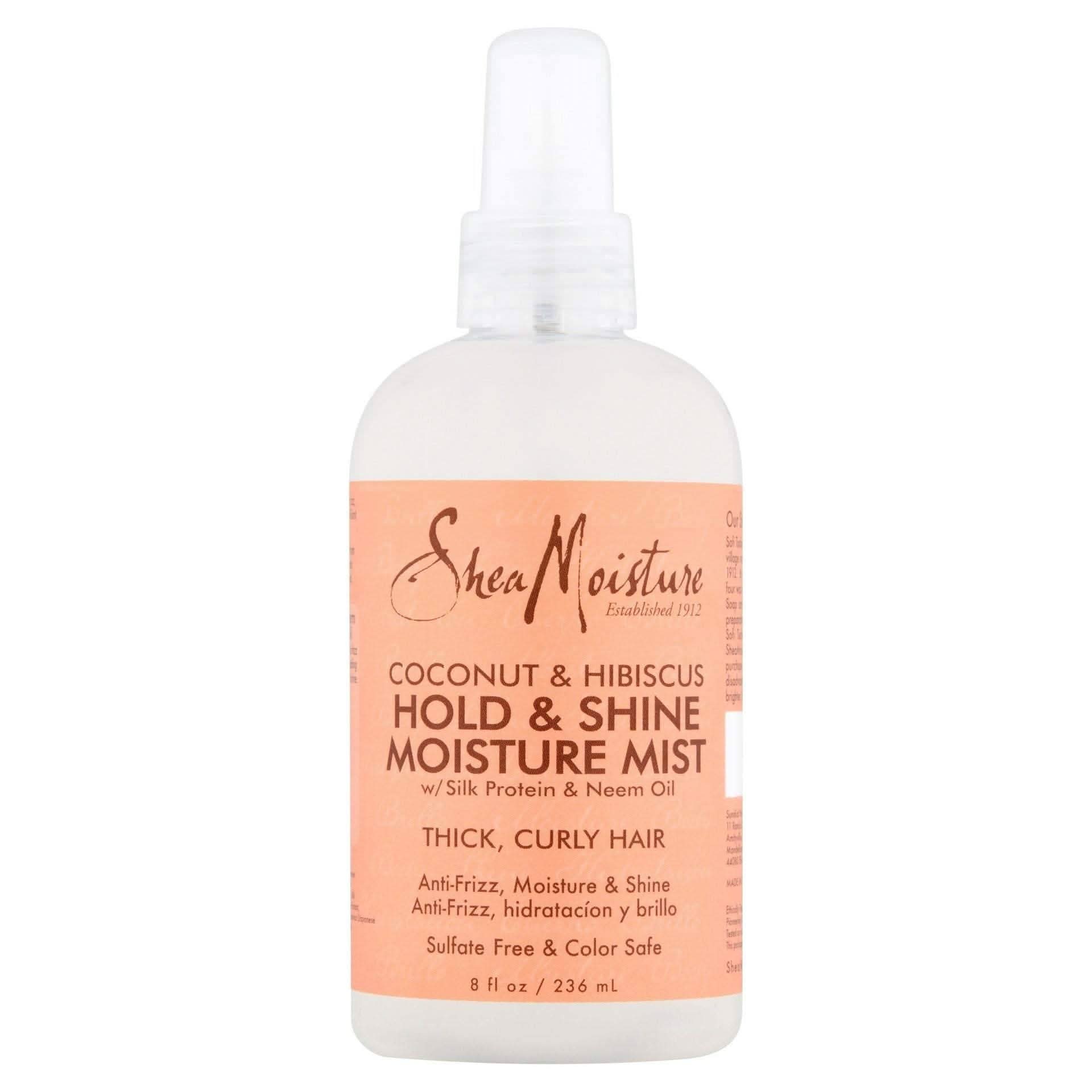 Shea Moisture Coconut & Hibiscus Hold & Shine Moisture Mist 236ml-Anti-Frizz Spray-Aladin Beauty