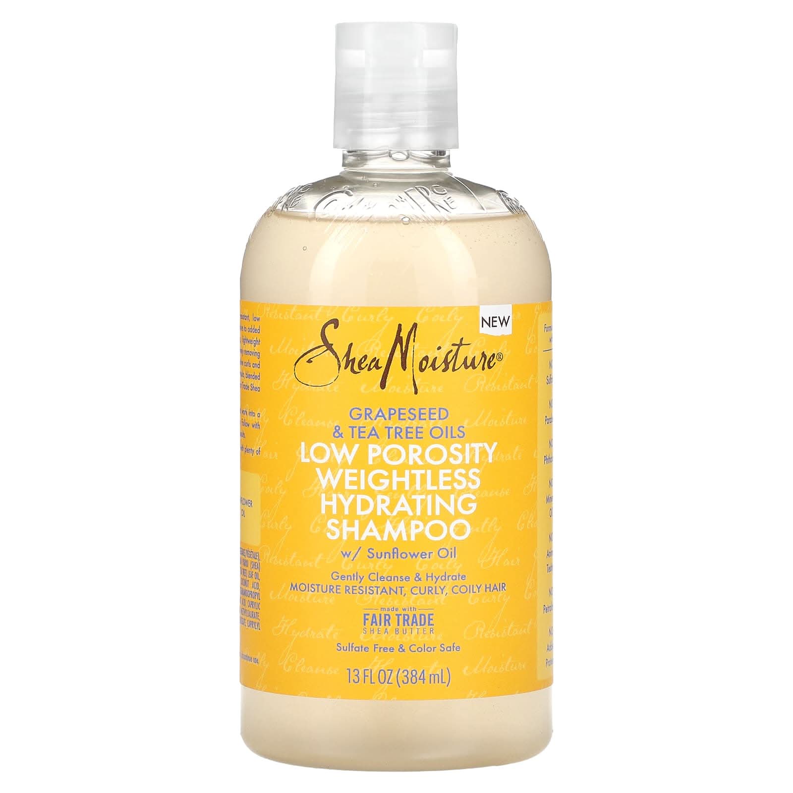 Shea Moisture Low Porosity Weightless Champú 384ml - Aladin Beauty