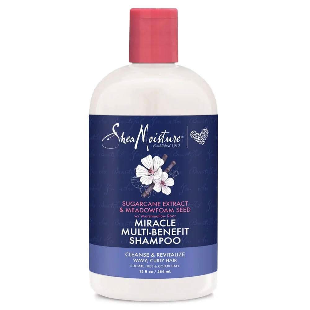 Shea Moisture Sugarcane Extract & Meadowfoam Seed Miracle Shampoo 384ml - Aladin Beauty