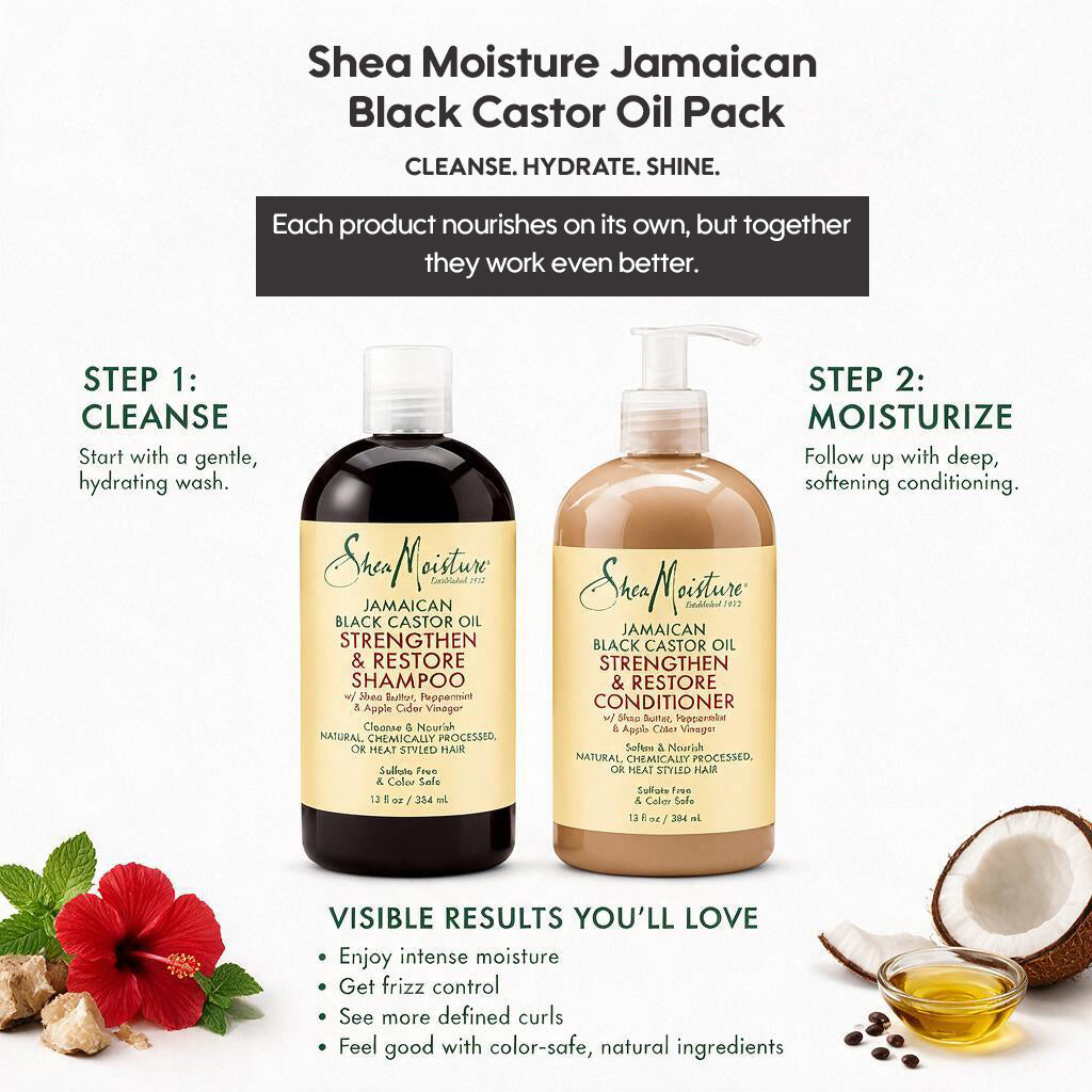 Shea Moisture Jamaican Black Castor Oil Pack