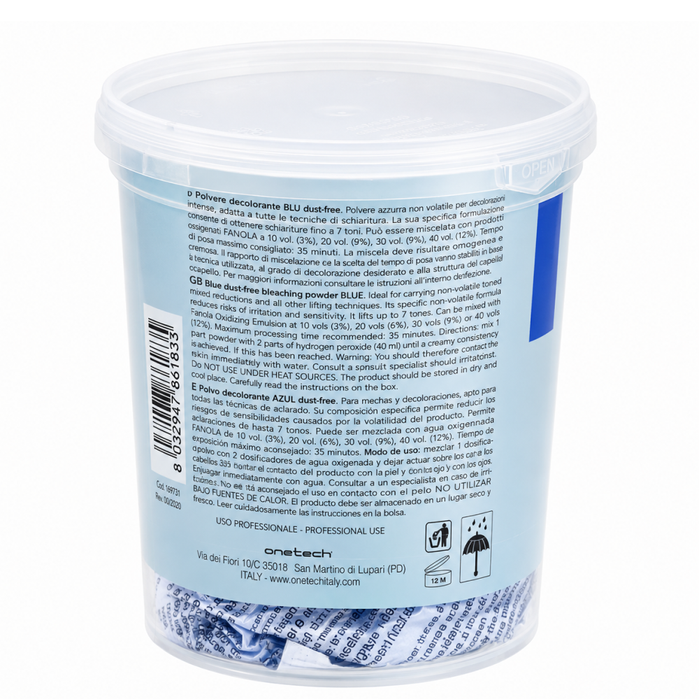 Fanola Blue Bleaching Powder Jar 500g-Bleaching Powder-Aladin Beauty