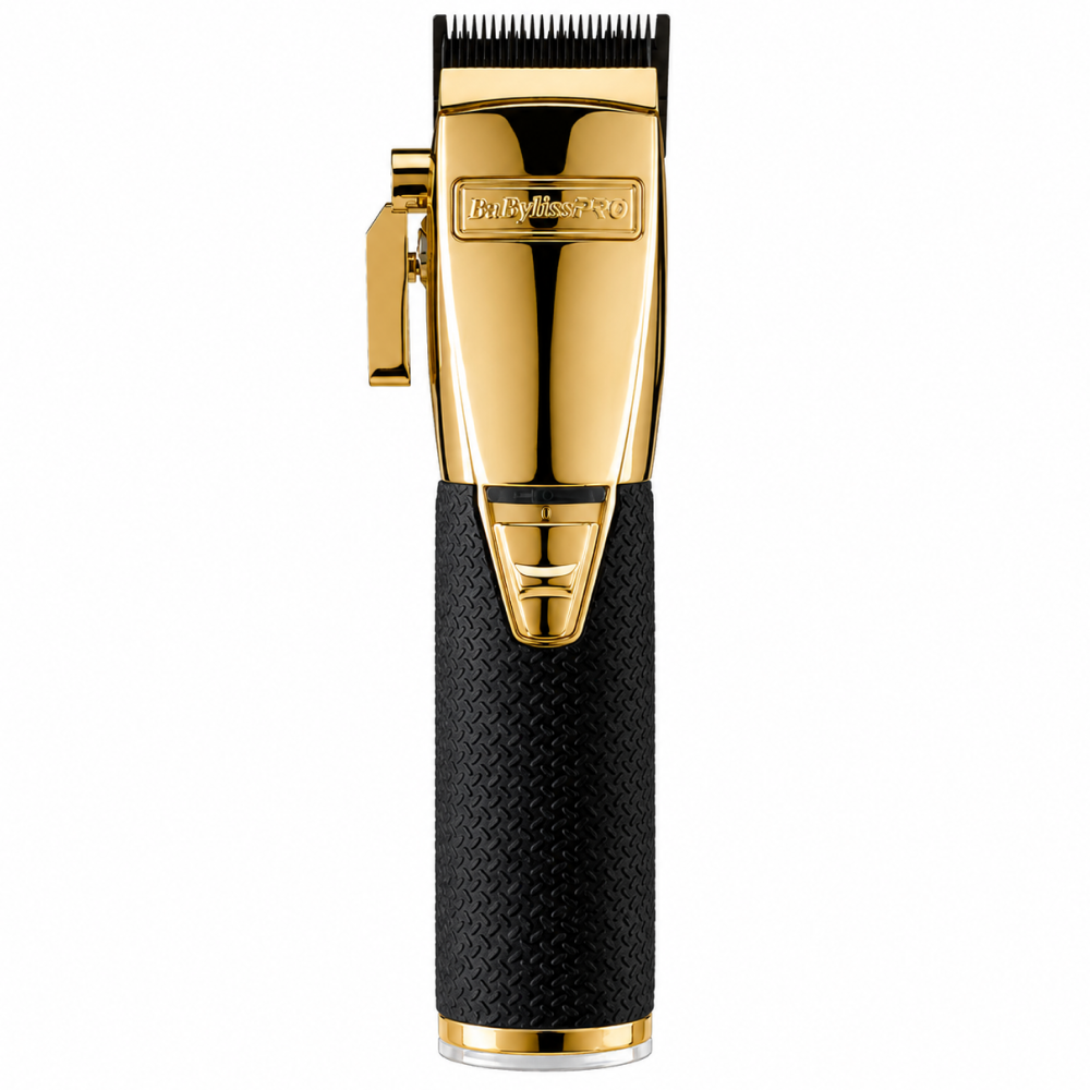BaByliss PRO SkeletonFX Gold Cordless Beard Trimmer for Men – Black Grip