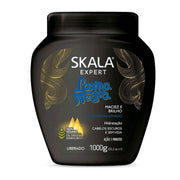 Black Skala Expert Lama Negra 1000g treatment cream for dark, dull hair, with gold accents.