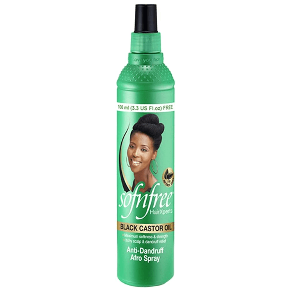 Sof n'free Zwarte Ricinusolie Anti-Roos Krullende Afro Spray 350ml