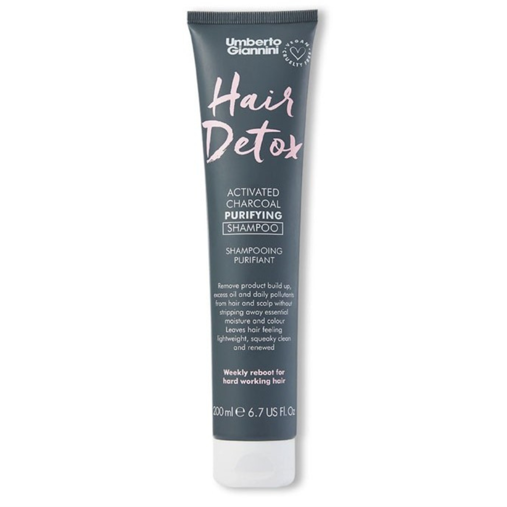 Umberto Giannini Hair Detox Activated Charcoal Purifying Shampoo 200ml-Detox Shampoo-Aladin Beauty