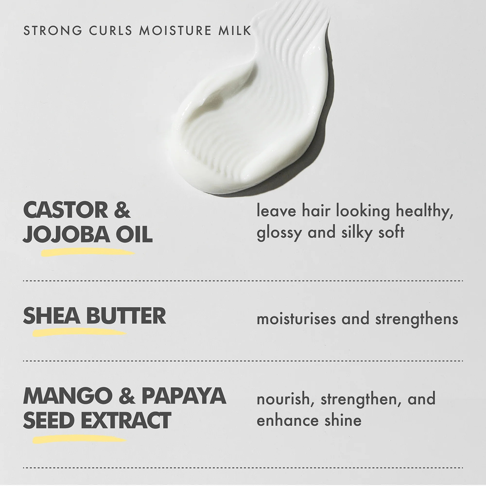 Umberto Giannini Strong Curls Moisture Milk Rosemary Oil Leave-In Conditioner 250ml-Leave-in Conditioner-Aladin Beauty