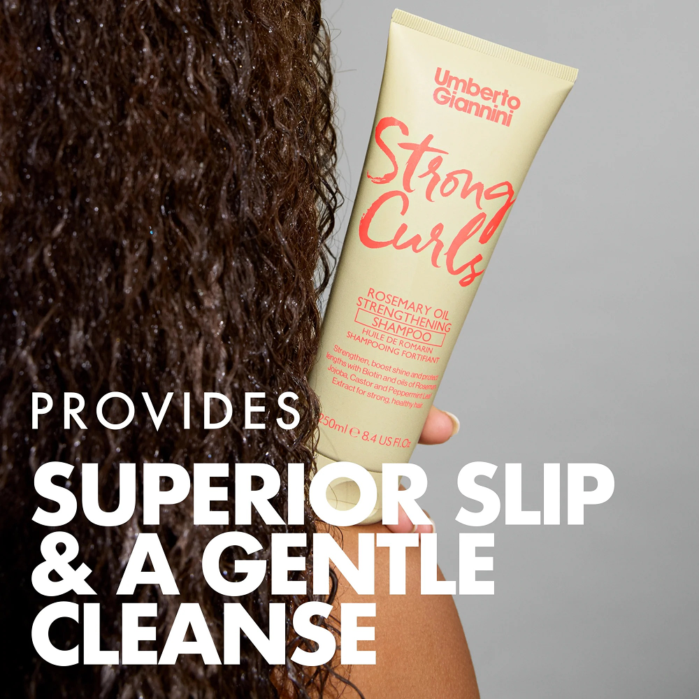 Umberto Giannini Strong Curls Rosemary Oil Shampoo 250ml-Moisturising Shampoo-Aladin Beauty