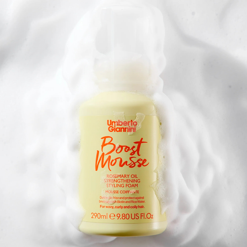Umberto Giannini Strong Curls Rosemary Oil Strengthening Styling Foam 290ml-Hair Foam-Aladin Beauty