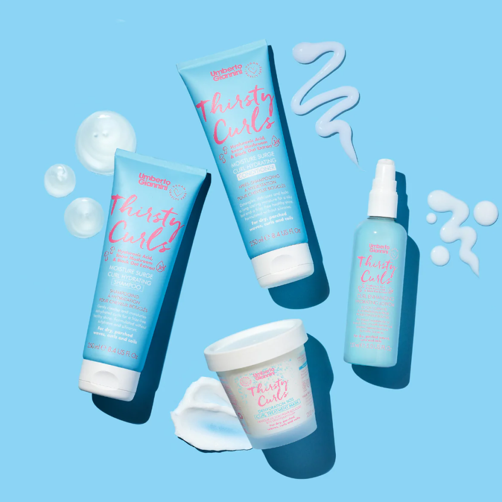Umberto Giannini Thirsty Curls Curl Hydrating Shampoo 250ml-Moisturizing Shampoo-Aladin Beauty