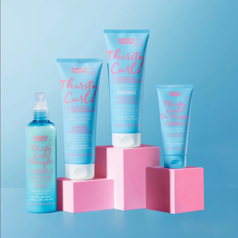Umberto Giannini Thirsty Curls Instant Anti-Frizz Transformation Cream 100ml-Styling Cream-Aladin Beauty