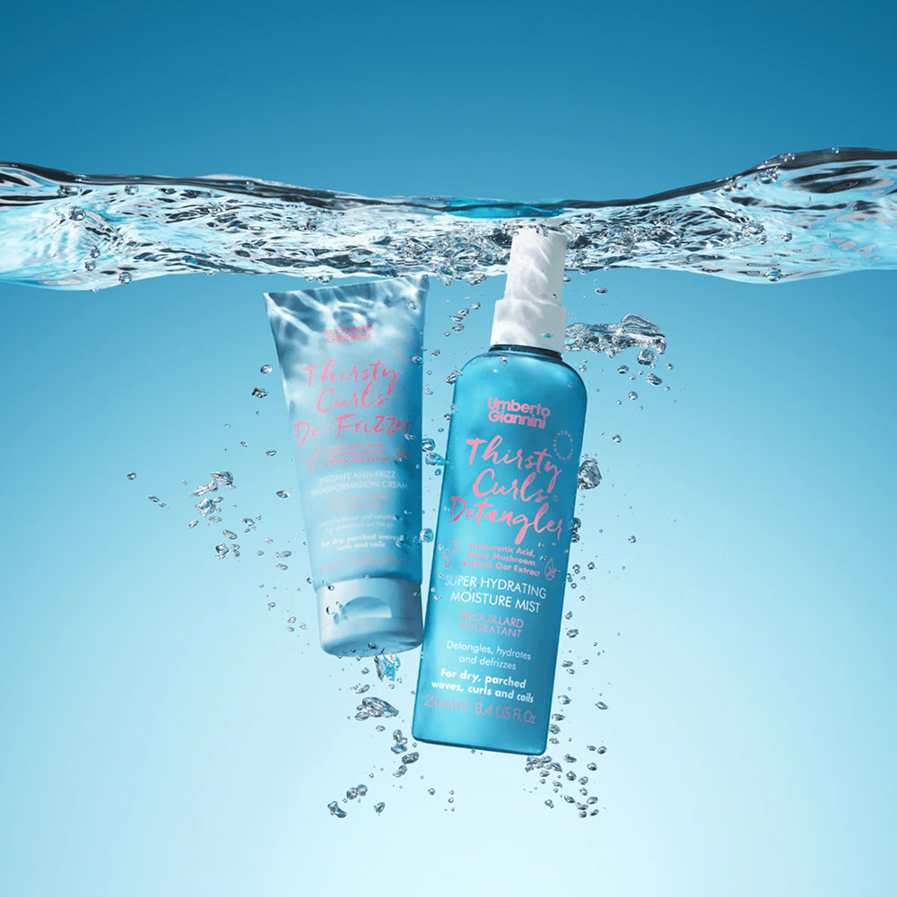 Umberto Giannini Thirsty Curls Instant Anti-Frizz Transformation Cream 100ml-Styling Cream-Aladin Beauty