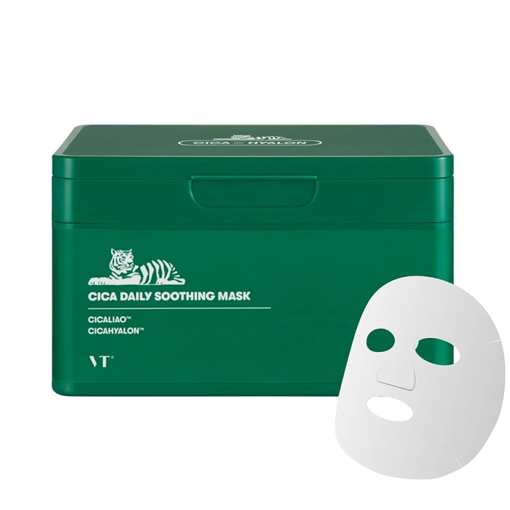 Vt Cosmetics Cica Daily Soothing Mask - 30 Sheets