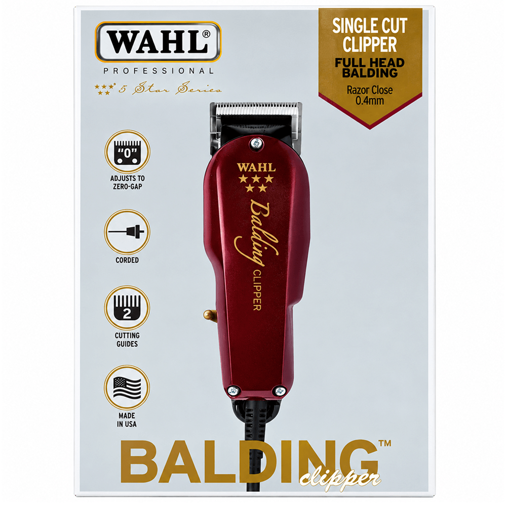 Wahl 5 Star Tondeuse voor Kaal Scheren – Rood