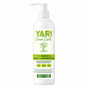 White Yari Green Curls 500ml Ultra Hydrating Leave-in Conditioner bottle with pump dispenser.