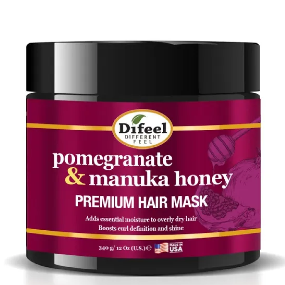 Difeel Pomegranate Manuka Honey Hair Mask 12oz-All-Aladin Beauty