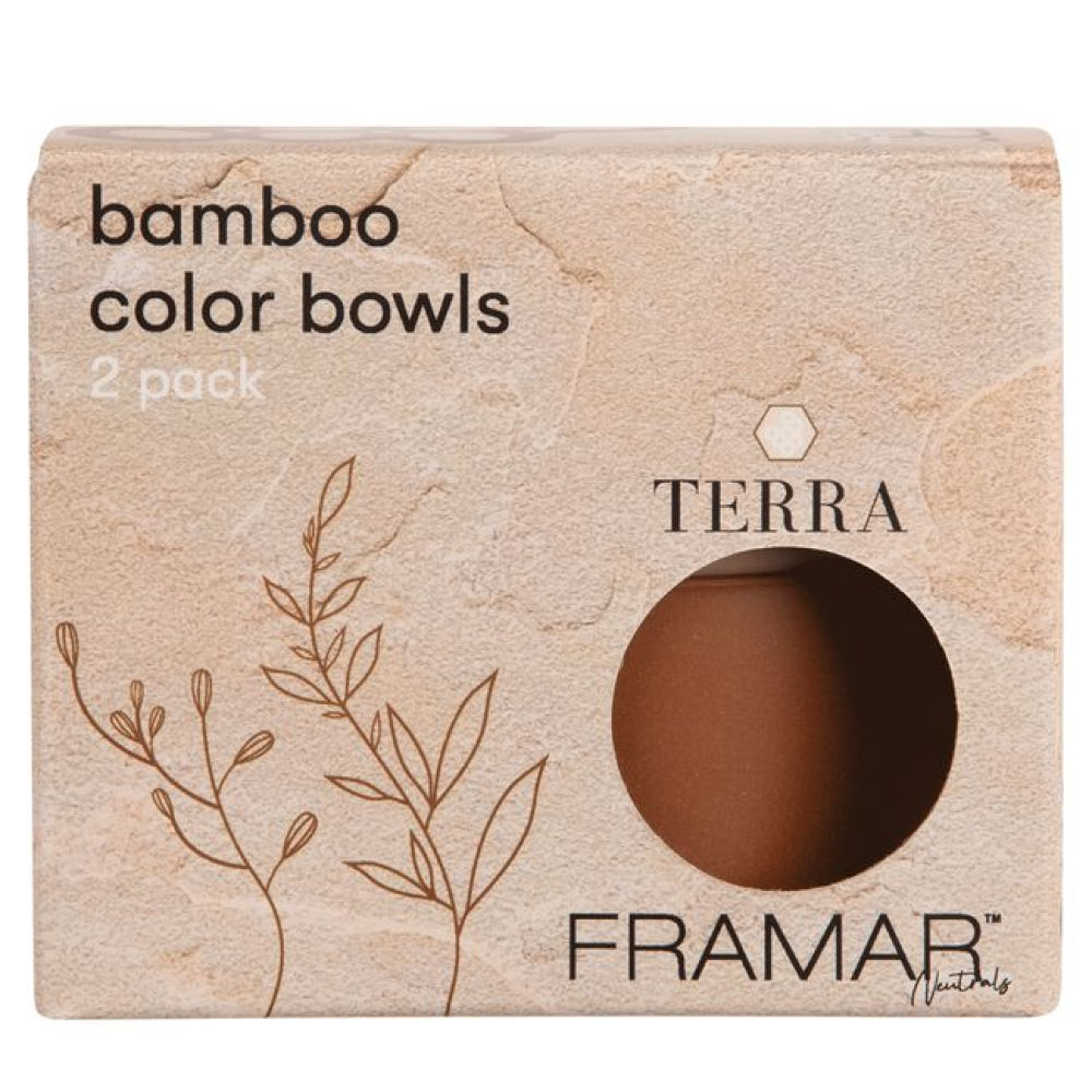 Framar Bamboo Bowls Neutrals Terra 2 Pack