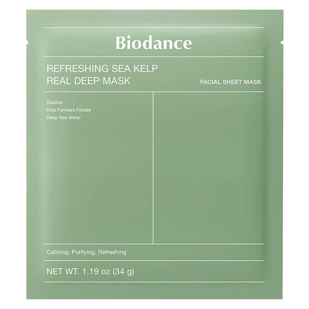 Biodance Refreshing Sea Kelp Real Deep Mask 1 Box 34g X 4 Pieces-Sheet Mask-Aladin Beauty