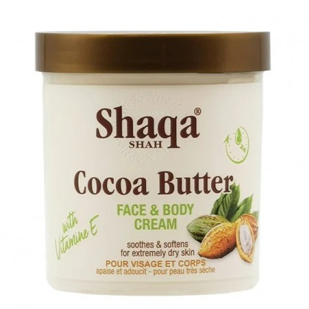 Shaqa Shah Cocoa Butter Face & Body Cream 500ml-All-Aladin Beauty