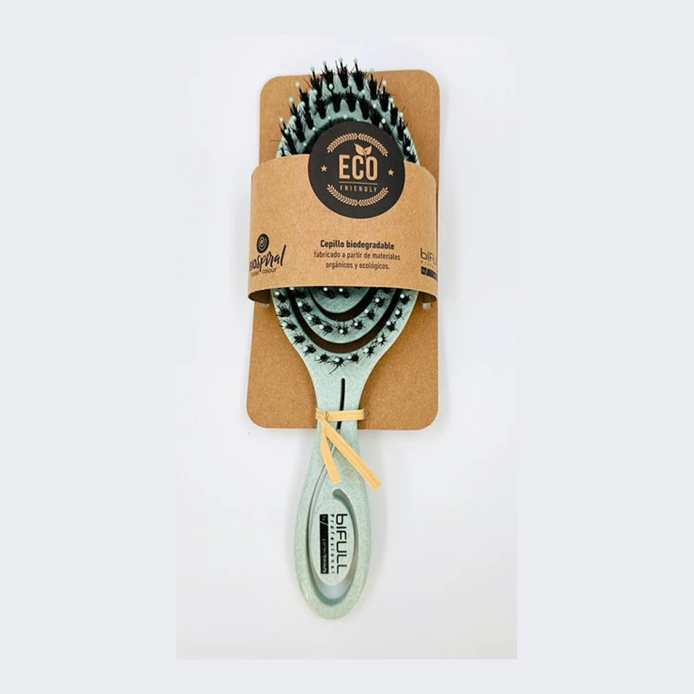 Bifull Bio Oval Pastel Brush 100% Biodegradable Wheat Fiber