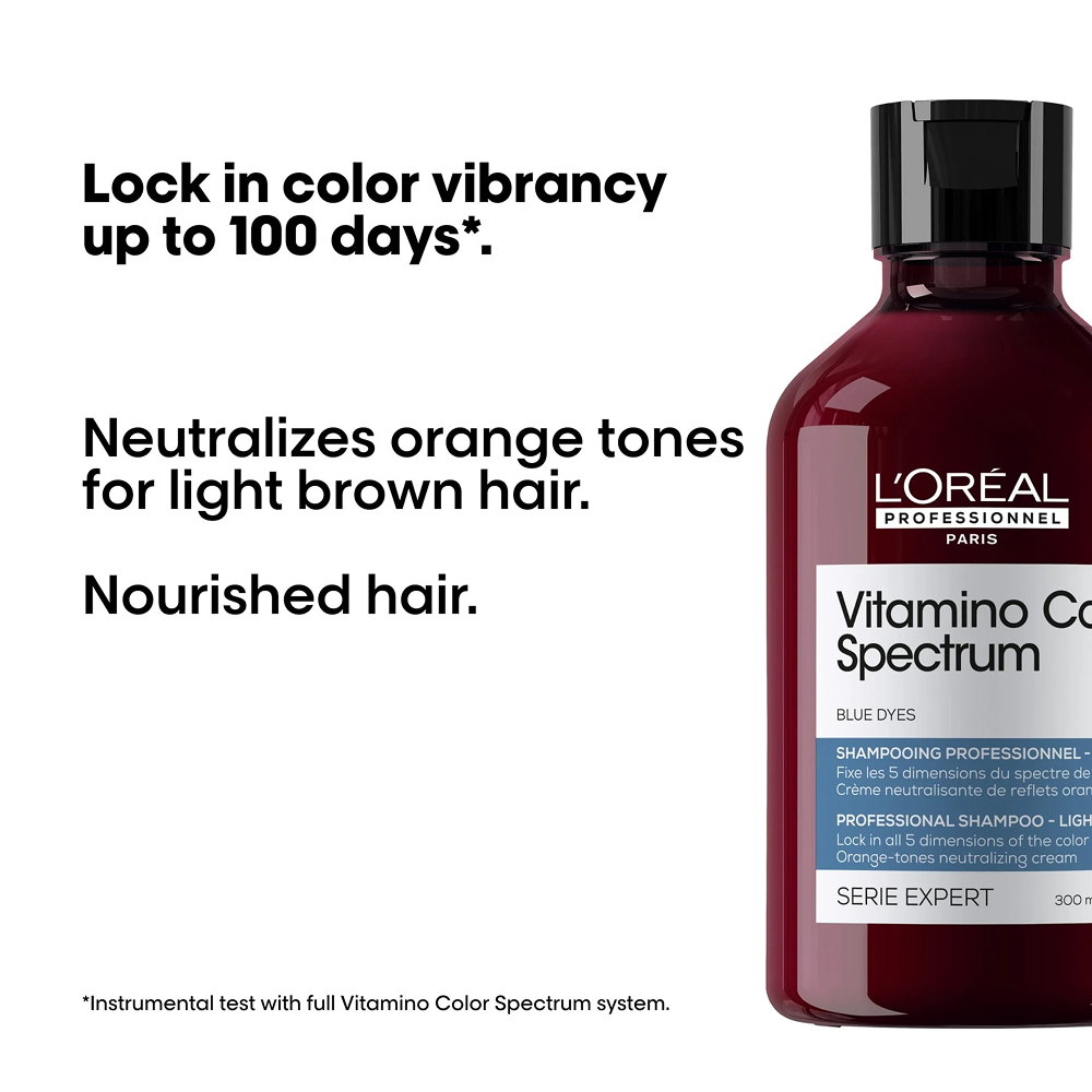 L'Oréal Professionnel Vitamino Spectrum Blue Shampoo 300ml-Toning Shampoo-Aladin Beauty
