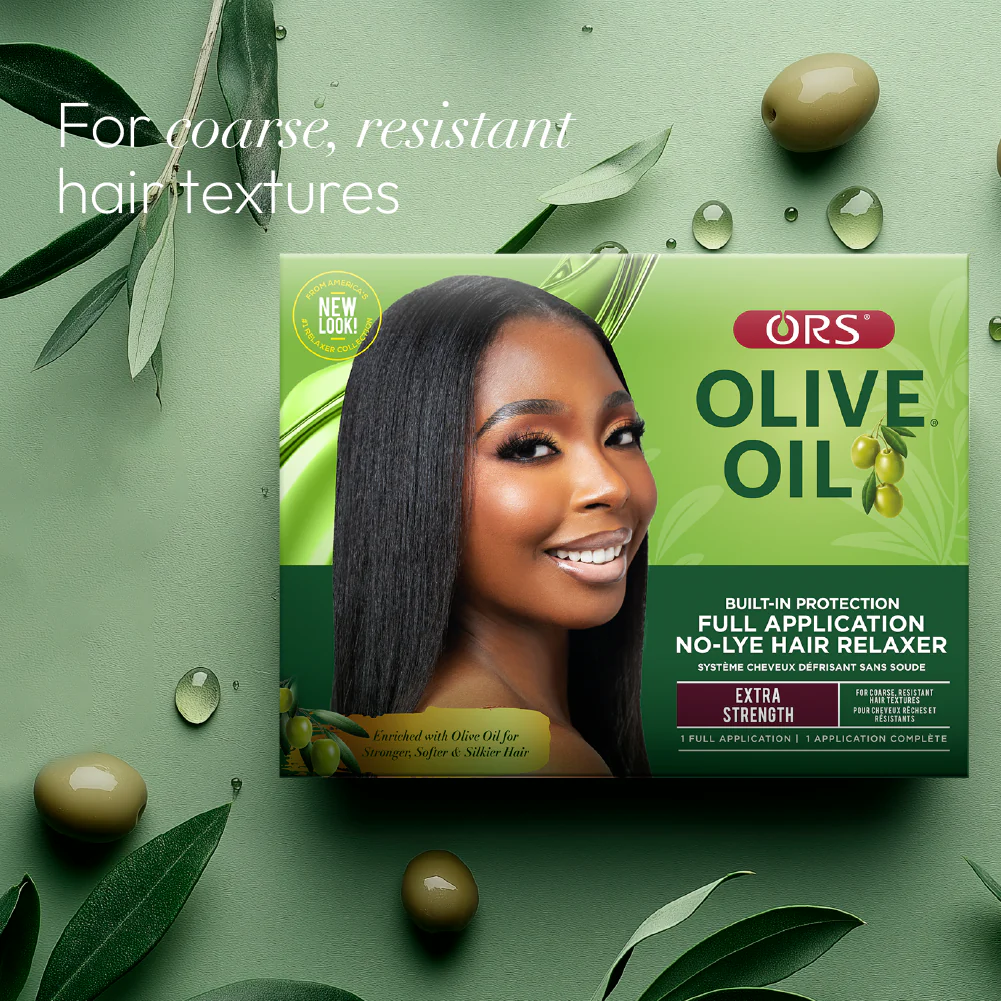 Ors Olive Oil Full Application No-Lye Hair Relaxer Extra-Strength Kit