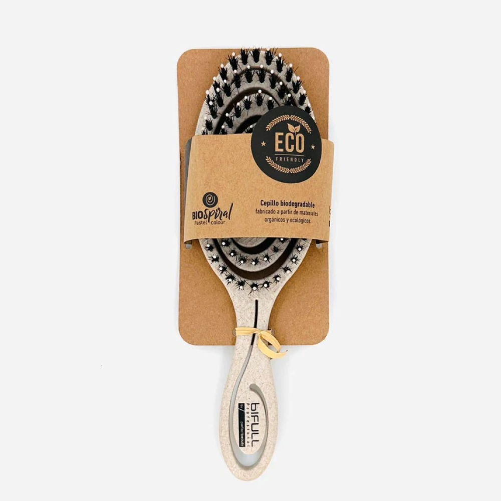 Bifull Bio Oval Pastel Brush 100% Biodegradable Wheat Fiber