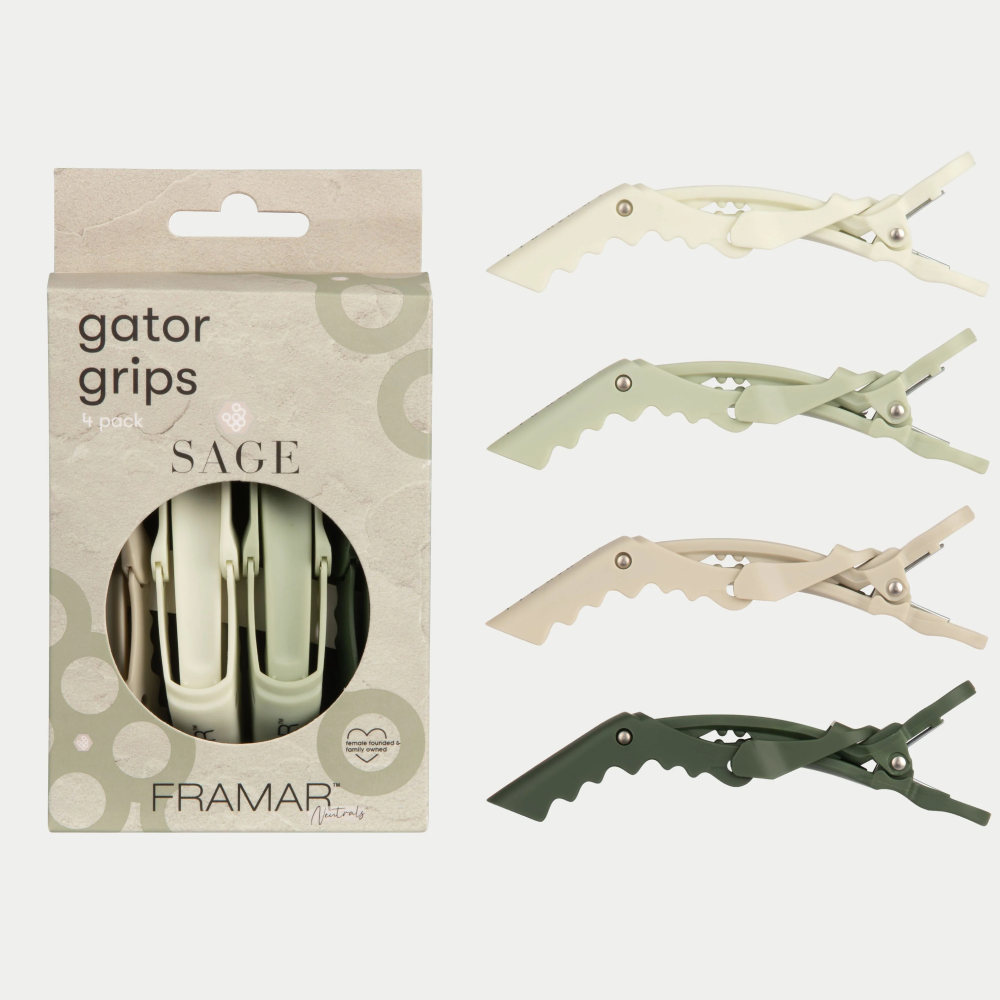 Framar Gator Grips Neutrals Sage 4 Pack