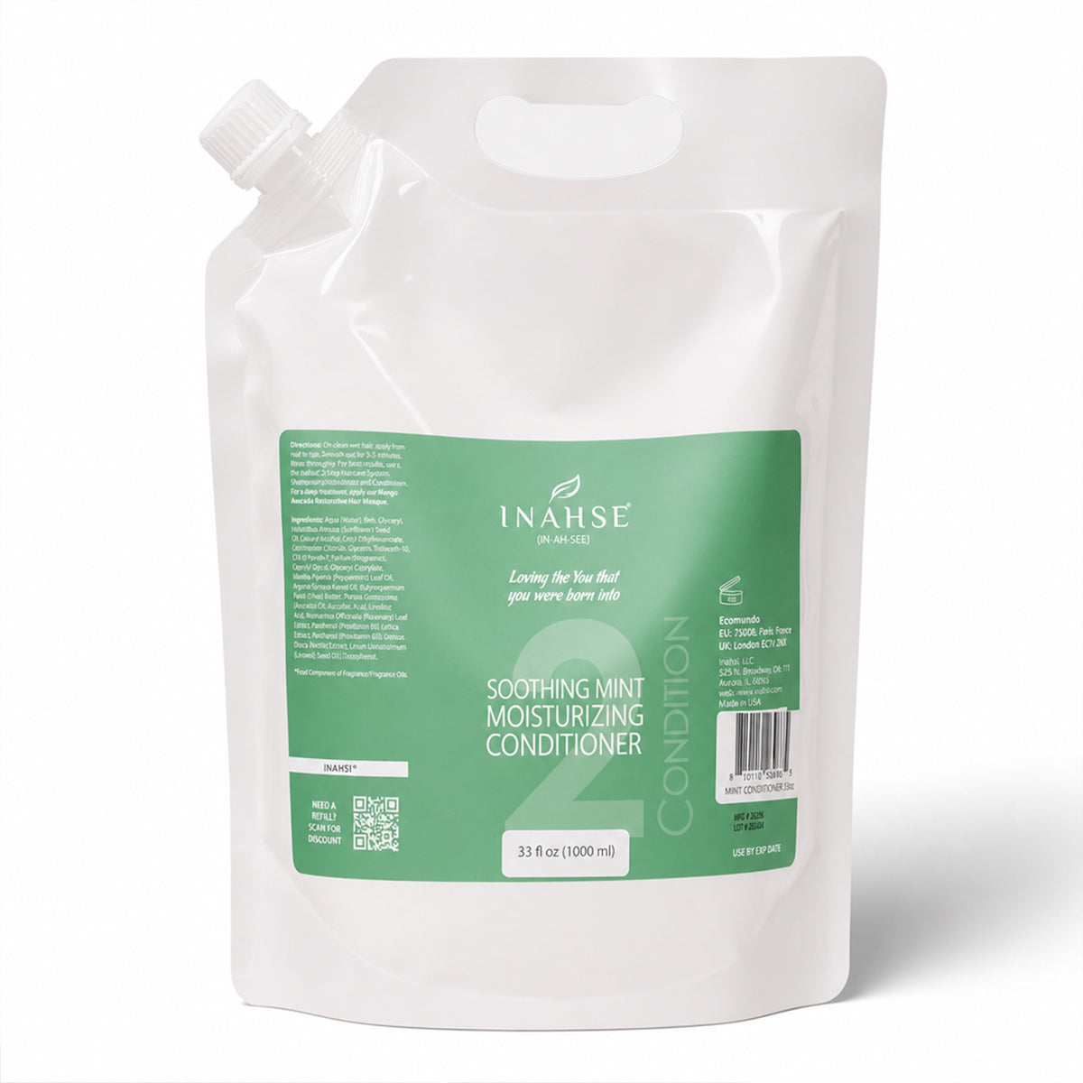 Inahsi Naturals Verzachtende Munt Hydraterende Conditioner