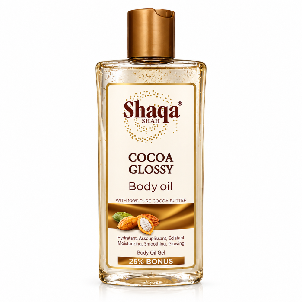 Shaqa Shah Cocoa Glossy Body Oil 250ml-All-Aladin Beauty