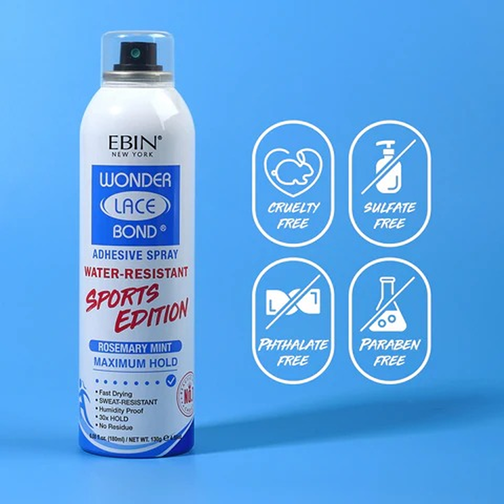 Ebin Wonder Lace Bond Spray Sport 180ml-Hair Spray-Aladin Beauty