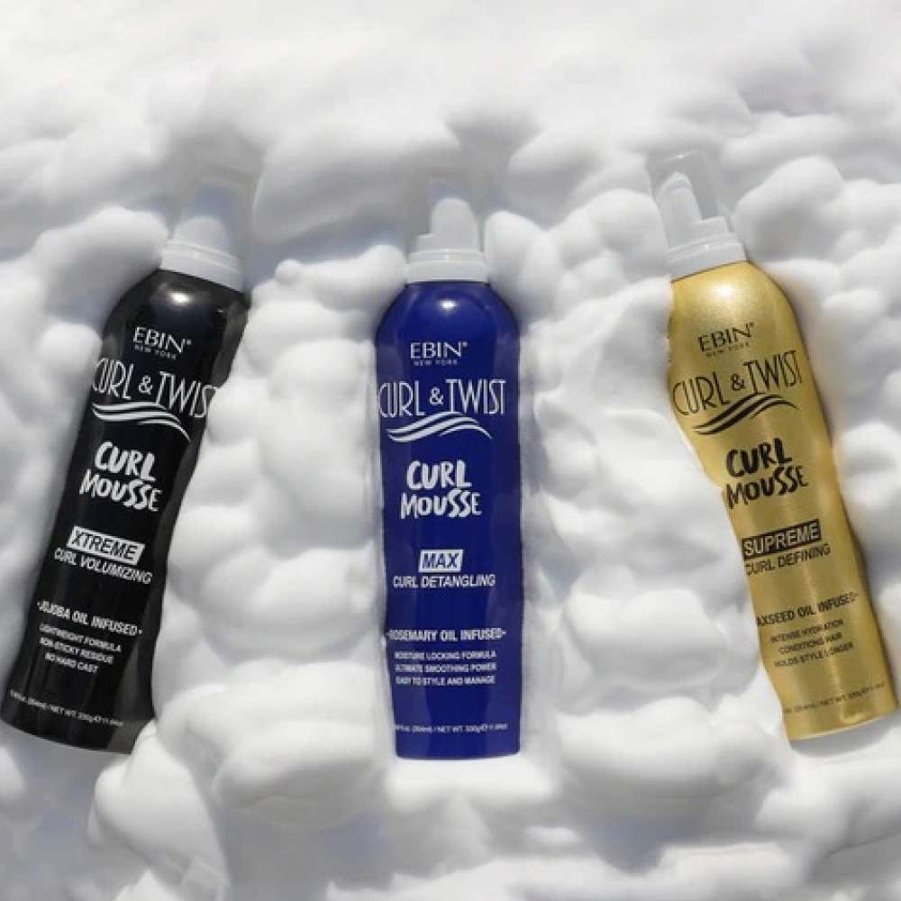 Ebin Curl Mousse Volumizing 354ml-Volumizing Mousse-Aladin Beauty