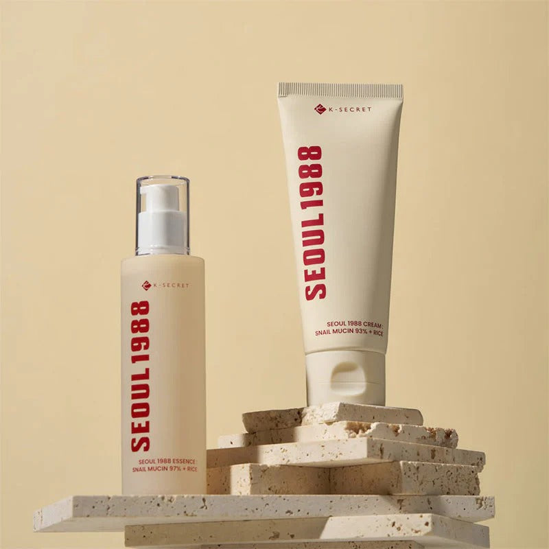 K-Secret Seoul 1988 Cream with 93% Snail Slime and Rice 100ml-Gel Cream-Aladin Beauty