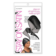 Stay On Satin Tie-Up Wrap Black-All-Aladin Beauty