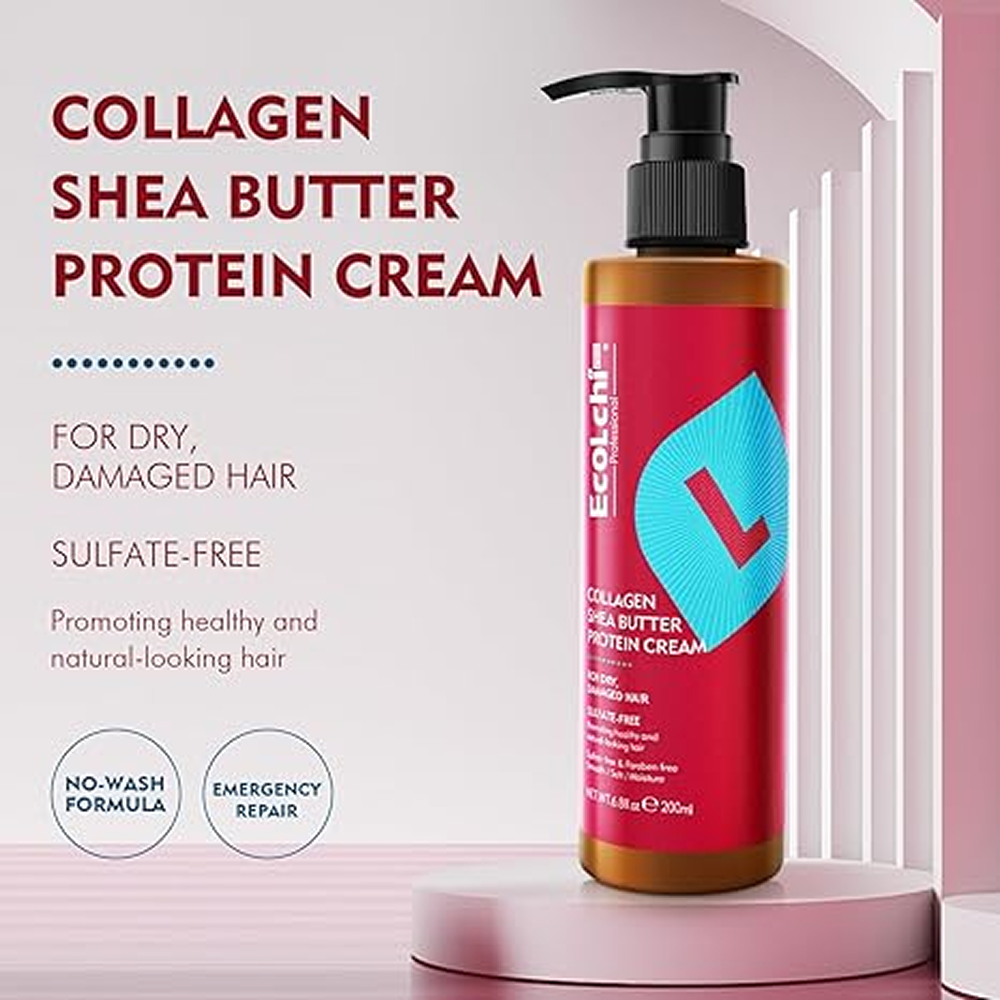 Ecolchi Collagen Shea Butter Protein Cream 200ml