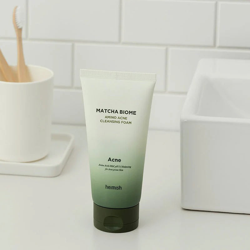 Heimish Matcha Biome Amino Acne Cleansing Foam 150ml-Gel Cleanser-Aladin Beauty