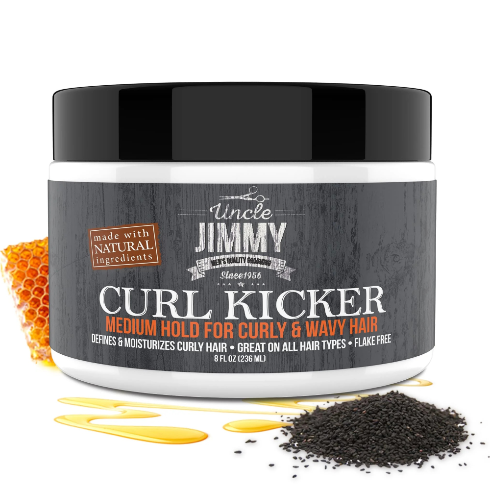 Uncle Jimmy Curl Kicker Cream 8oz-All-Aladin Beauty