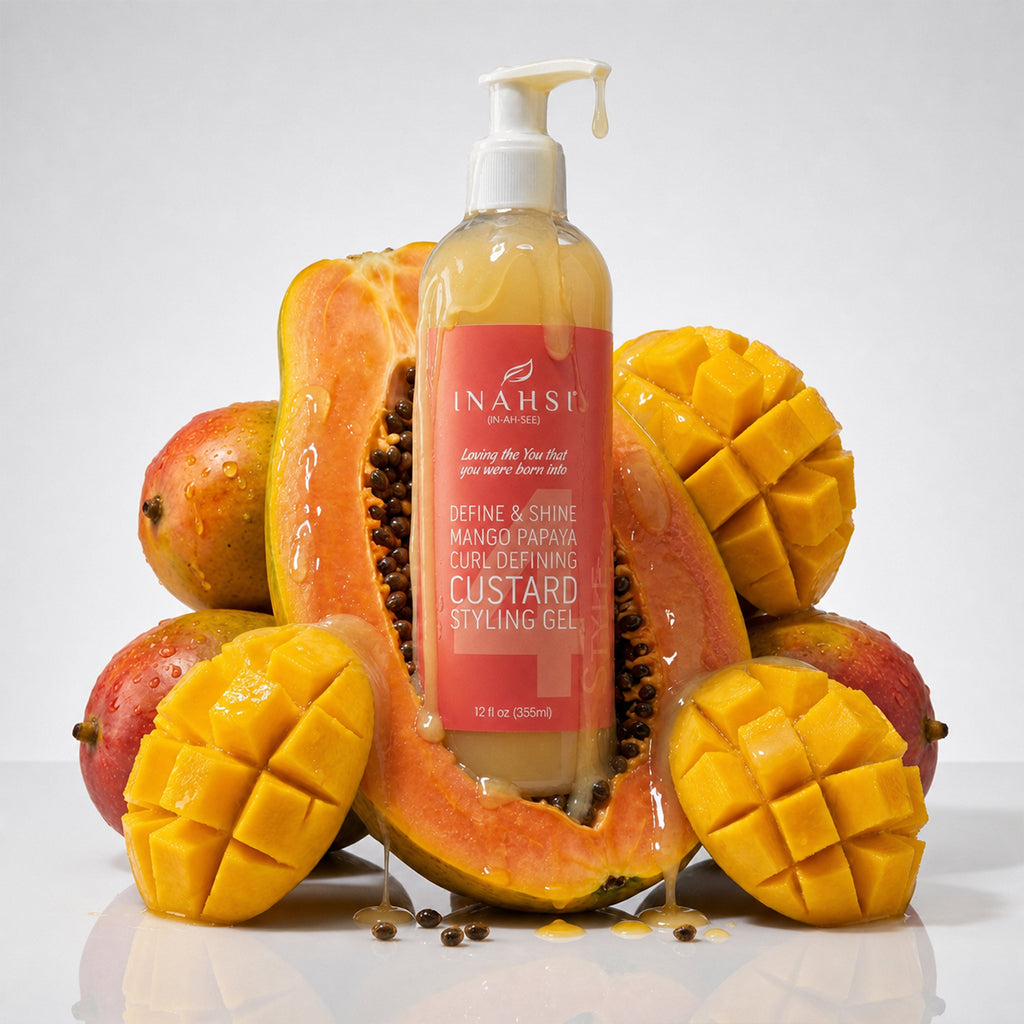 Inahsi Naturals Define & Shine Mango Papaya Curl Defining Custard