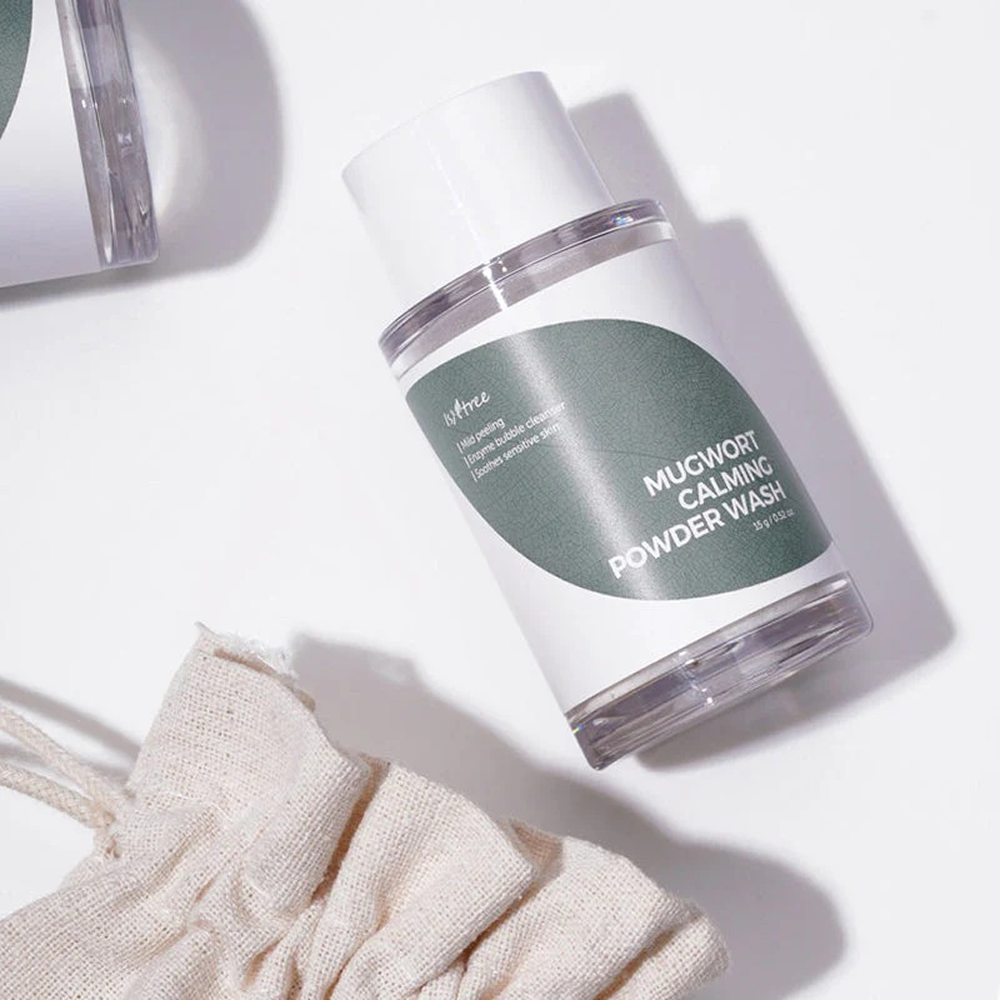 Isntree Mugwort Calming Powder Wash 15g-Powder Cleanser-Aladin Beauty