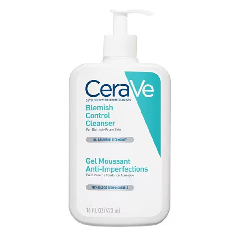 Cerave Blemish Control Face Cleanser with 2% Salicylic Acid and Niacinamide 473ml-Gel Cleanser-Aladin Beauty